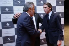 Cornejo estuvo con figuras de la política internacional como José María Aznar, expresidente de España