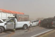 El choque múltiple involucró a más de 30 vehículos Foto: Rosario3