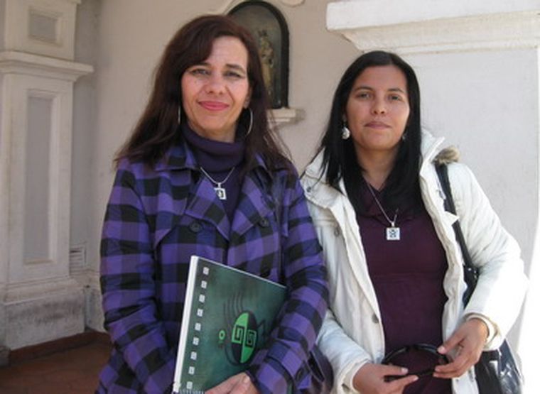 Edith Danielle y Valeria Coria, de la mujer de la Municipalidad de San Martín. Foto: Carlos Fernández/MDZ