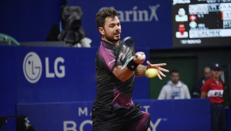 Stan Wawrinka, la figura del primer día del Argentina Open. Foto: Juan Mateo Aberastain Zubimendi / MDZ