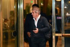 El próximo ministro de Economía, Luis Toto Caputo se encontró con Javier Milei en el Hotel Libertador y estuvieron reunidos más de dos horas Foto: NA