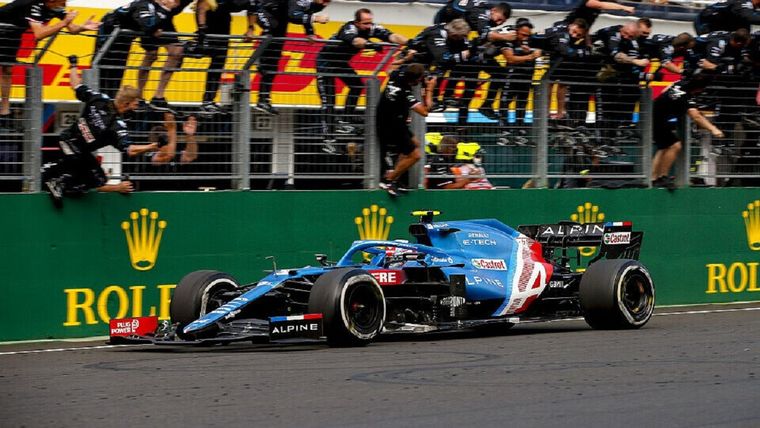 Esteban Ocon celebró en el Hungaroring su primer triunfo en la F1 y el único en la historia de Alpine Esteban Ocon celebró en el Hungaroring su primer triunfo en la F1 y el único en la historia de Alpine