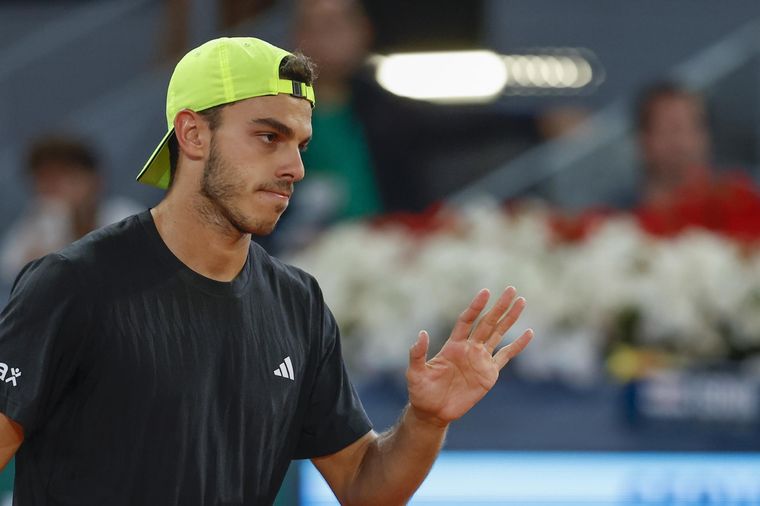 Cerúndolo perdió en dos sets ante Casper Ruud. Foto: EFE