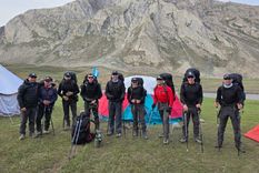 La patrulla del Ejército que hizo cumbre en el Himalaya.
