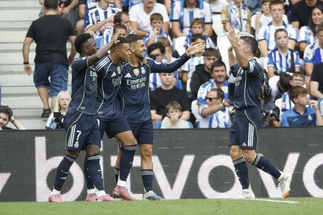 El Real Madrid, sin Franco Mastantuono, venció 2-1 a la Real Sociedad y es líder absoluto en España. Foto: EFE El Real Madrid, sin Franco Mastantuono, venció 2-1 a la Real Sociedad y es líder absoluto en España. Foto: EFE