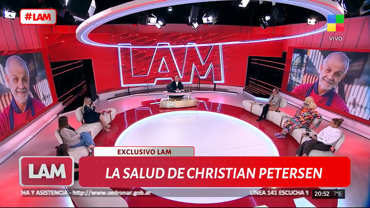 Christian Petersen está internado. Christian Petersen está internado.