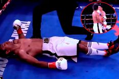 El venezolano Báez quedó inmóvil luego de que Torres le metiera una piña inesperada tras un choque de puños.