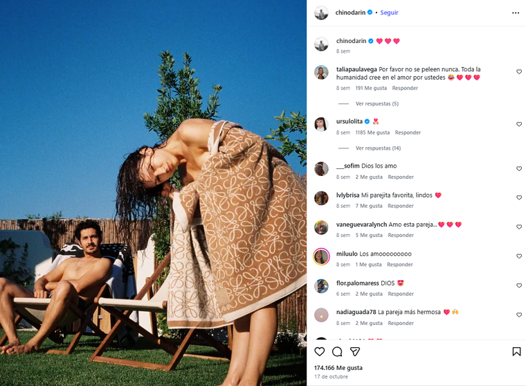 La flamante pareja. Créditos: Instagram