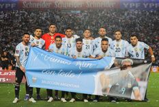 Los 11 que eligió Scaloni para recibir a Brasil, con mensaje de aliento para el Kun Foto: @Argentina