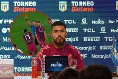 Paulo Díaz se refirió a su expulsión durante la ida de cuartos de final de Libertadores. Foto: Liga Profesional y captura Fox Sports