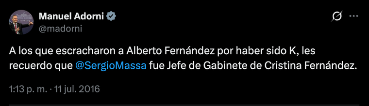 El pasado tuitero de el exjefe de Gabinete. El pasado tuitero de el exjefe de Gabinete.