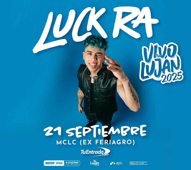 Luck Ra. Créditos: Tuentradaweb.com Luck Ra. Créditos: Tuentradaweb.com