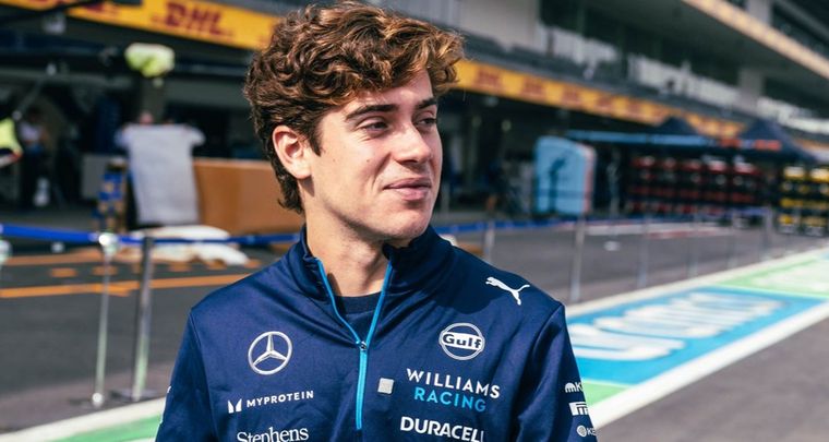 La inteligencia artificial recrea a Franco Colapinto Foto: @Williams