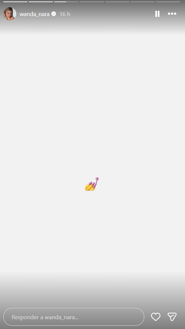 Wanda Nara y una contundente reacción. Wanda Nara y una contundente reacción. 