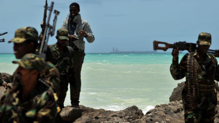 La extensa costa de Somalia fue sinónimo de ataques pirata en la década de 2000.