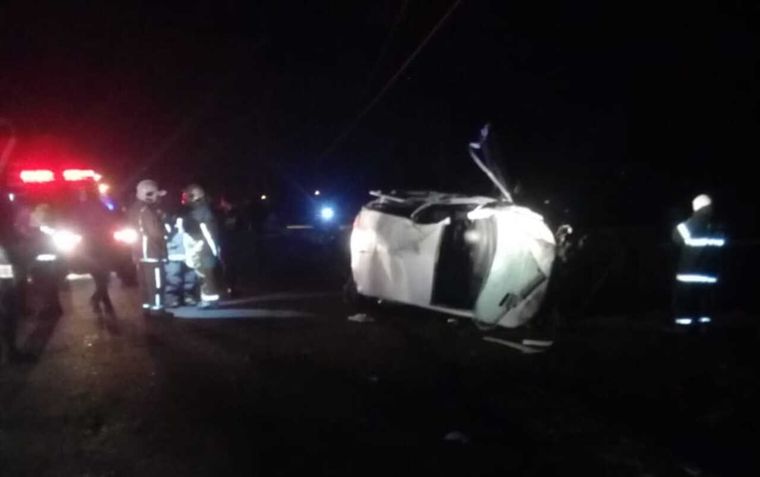 El vuelco ocurrió en ruta 92 Foto: Diario NDI
