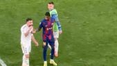 El picante gesto de Vinicius y Carvajal a Lamine Yamal tras ganar el clásico frente al Barcelona. Foto: Captura El picante gesto de Vinicius y Carvajal a Lamine Yamal tras ganar el clásico frente al Barcelona. Foto: Captura