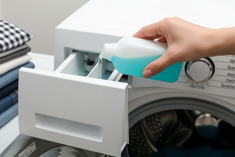 Cómo complementar el jabón en el lavarropas con vinagre. Foto: Shutterstock Cómo complementar el jabón en el lavarropas con vinagre. Foto: Shutterstock