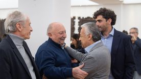 Un intendente opositor ausente en un acto oficial. Un intendente opositor ausente en un acto oficial.