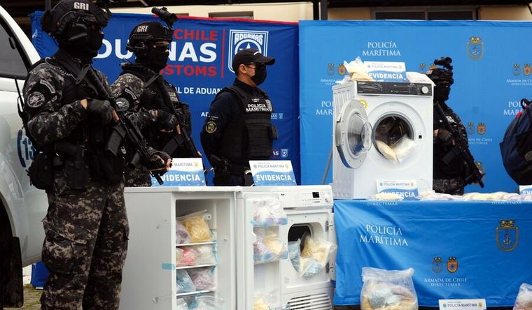 El Gobierno de Chile mostró los resultados de la operación. Foto: Subinterior.gov.cl