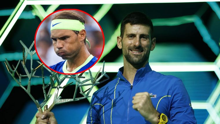 Novak Djokovic le tiró un palazo a Nadal tras ganar el Masters 1000 de París-Bercy Foto: EFE