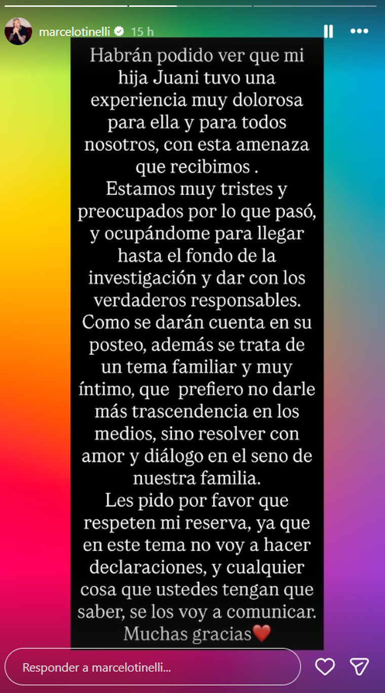 Foto: Instagram/ @marcelotinelli. Foto: Instagram/ @marcelotinelli. 