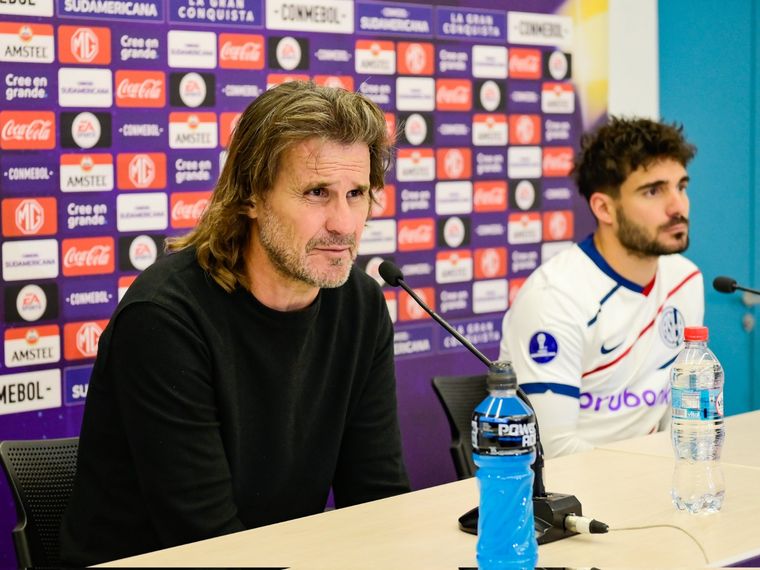Insúa en conferencia de prensa tras el empate de San Lorenzo Foto: @SanLorenzo