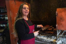 Betiana en la parrilla