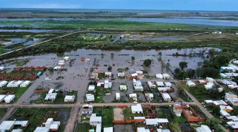 Un fuerte temporal azotó a la provincia. Foto: X
