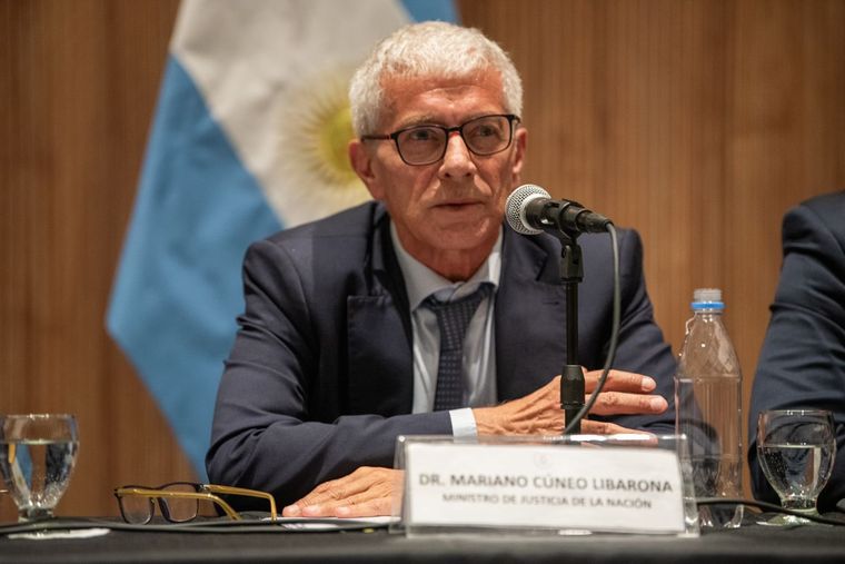 El ministro de Justicia, Mariano Cúneo Libarona