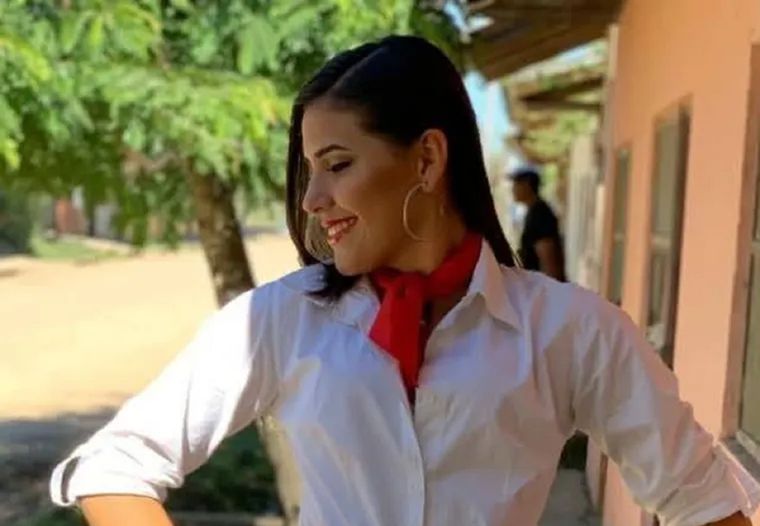Jade Callaú, la joven que ganó un concurso de belleza en Bolivia y ahora está detenida en Ezeiza acusada de narcotráfico. 