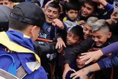 Las lágrimas del pequeño Jesús conmovieron a todos Foto: Javier García Martino/Boca Juniors Las lágrimas del pequeño Jesús conmovieron a todos Foto: Javier García Martino/Boca Juniors