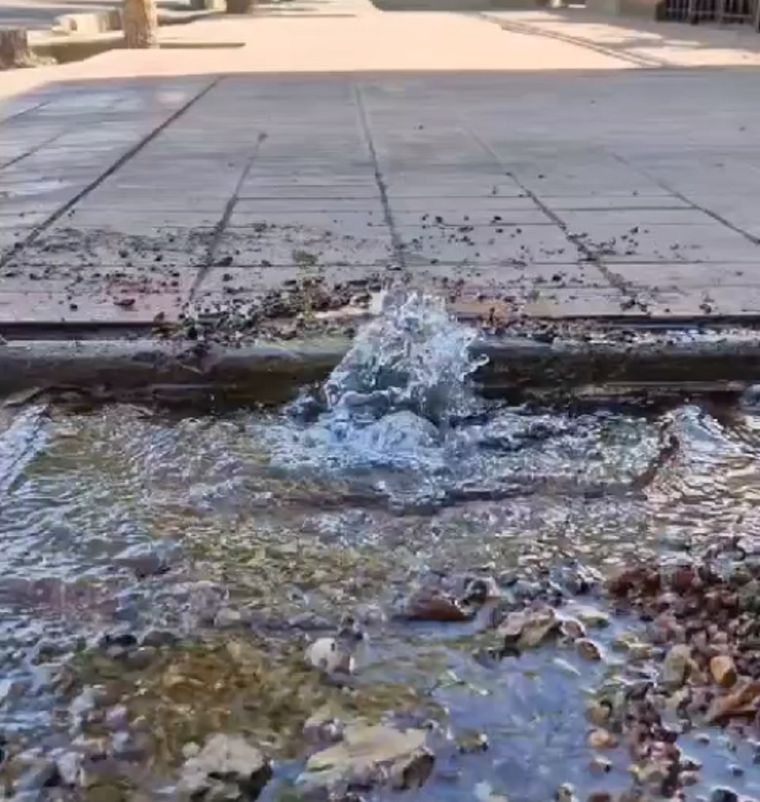 La pérdida de agua tiene lugar en Guaymallén