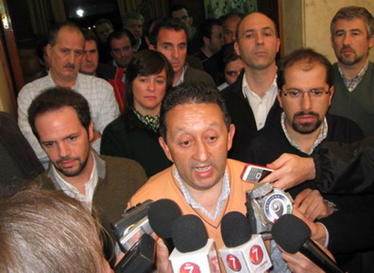 Jaque, esta noche en el tercer piso de Casa de Gobierno. Foto: MDZ/Carlos Fernández