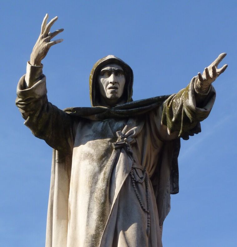 Por meses, Savonarola se llamó a sosiego, pero en 1498 desobedeció una vez más al Papa y volvió a sus sermones. Por meses, Savonarola se llamó a sosiego, pero en 1498 desobedeció una vez más al Papa y volvió a sus sermones.