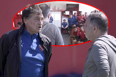doman y falcioni, cara a cara: que le pidio el nuevo presidente de independiente al dt