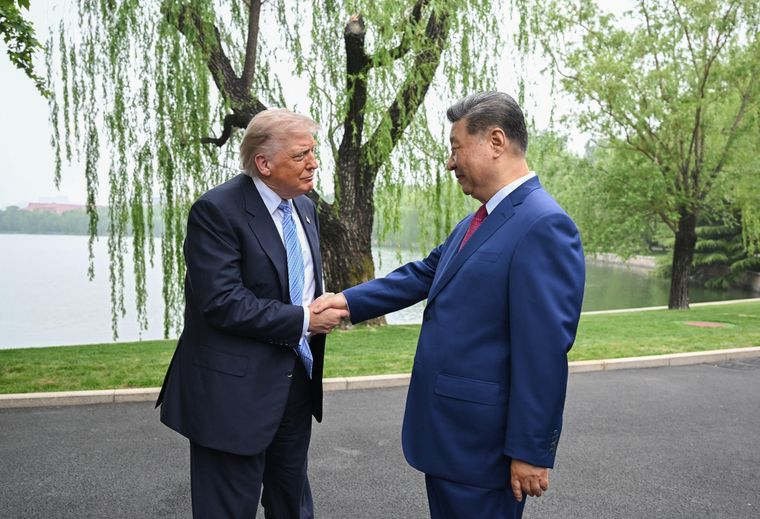 Donald Trump y Xi Jinping, tras el encuentro en Pekín.