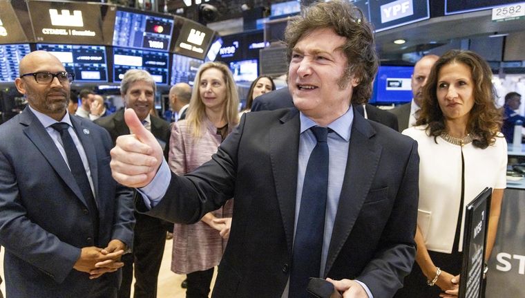 La euforia por los papeles argentinos en Wall Street llevó a ganancias de hasta el 6% en algunas acciones. Foto: EFE