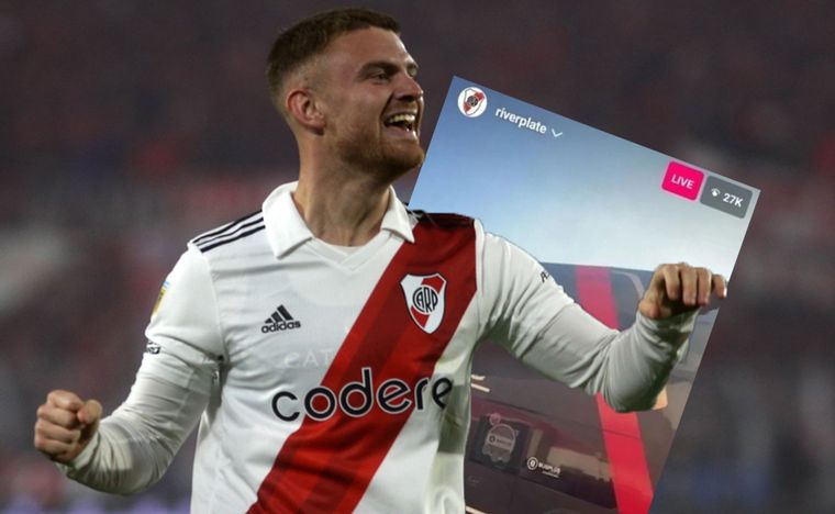 Lucas Beltrán y la chicana a Boca en redes. Foto: MDZ