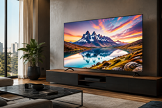 El televisor Samsung QLED de 65 pulgadas combina resolución 4K, funciones inteligentes y conectividad para streaming y videojuegos.