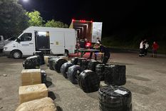 Uno de los controles de ruta que permitió detectar mercadería irregular Foto: Gentileza Aduana