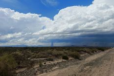 Tornado en el yacimiento Corcovo Tornado en el yacimiento Corcovo