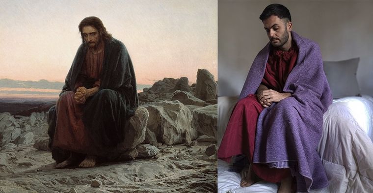 Cristo en el desierto. Ivan Kramskoi (1872)La pintura muestra a Jesús en el momento en que el Salvador aceptó el destino preparado para él. Presenta una mente en lucha, en lugar de acción. Foto: Gentileza