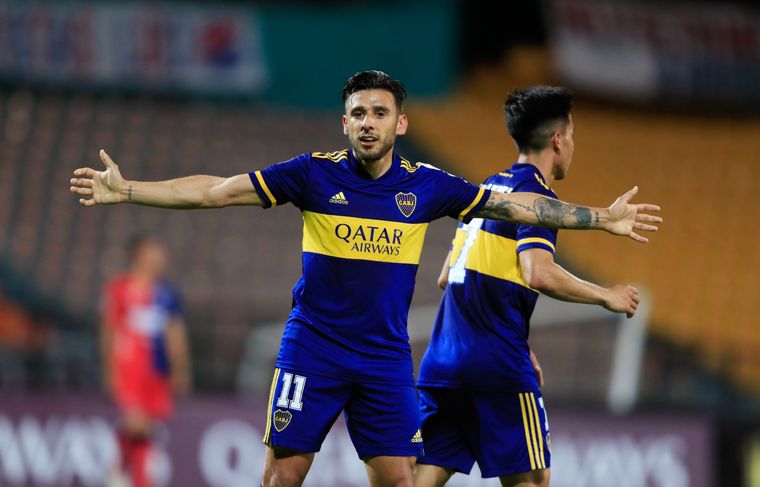 Boca fue el último club del fútbol argentino donde jugó Salvio. Foto: Archivo