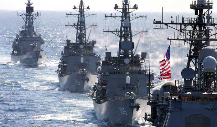 Buques de Estados Unidos se han trasladado hacia Venezuela. Foto Efe