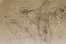 Los dibujos recuerdan algunas de las obras reconocidas del genio renacentista, como el David y los frescos de la Capilla Sixtina. Foto: MUSEI DEL BARGELL/EPA-EFE/REX/SHUTTERSTOCK