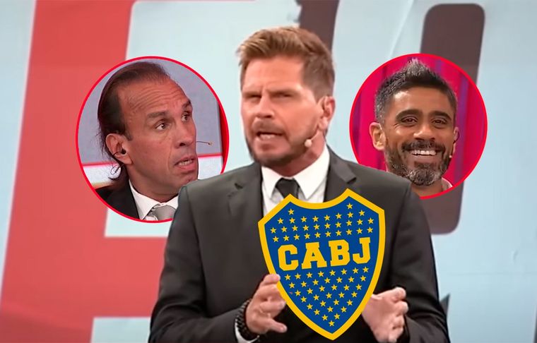 Entre el Pollo Vignolo y el Mono Navarro Montoya lanzaron un enigmático sobre el próximo DT de Boca que sorprendió a Fede Bulos.