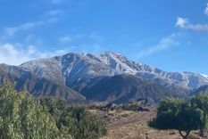 Parte de la precordillera mendocina, bajo un cielo soleado Foto: MDZ Online