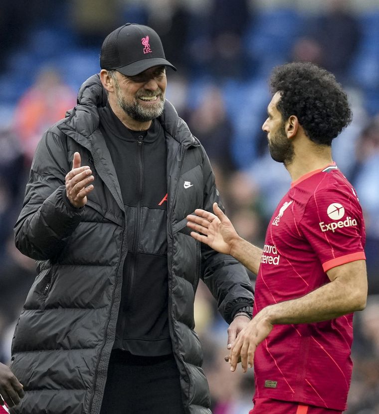 Klopp y Salah quieren otra semifinal de Champions League con el Liverpool. Foto: EFE/EPA/ANDREW YATES