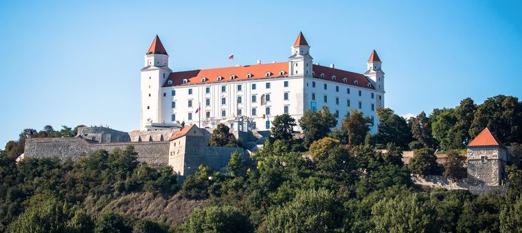 Un castillo en Bratislava, la capital eslovaca.